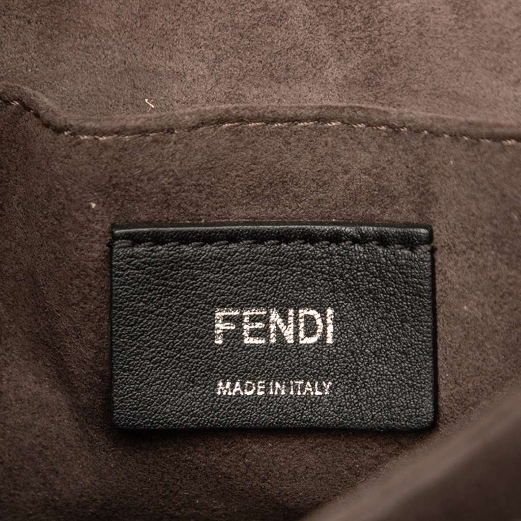 Fendi Small Scalloped Leather Kan I Satchel - Side view