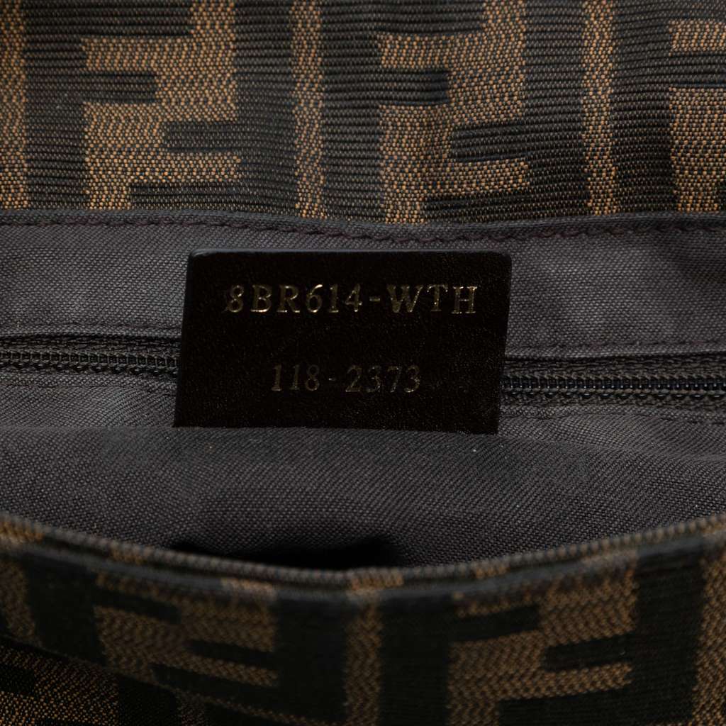 Fendi Zucca Canvas Mia Flap Shoulder Bag - Detail 1