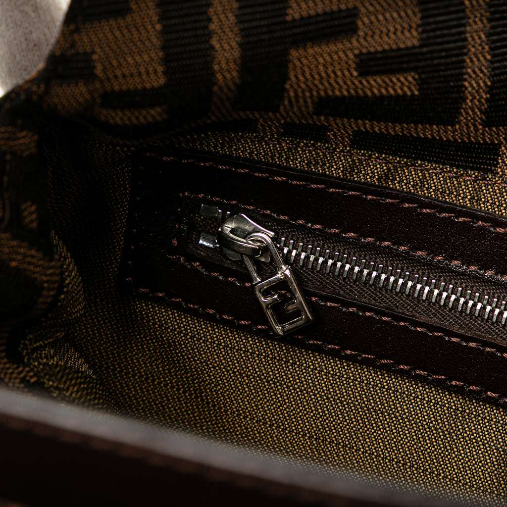 Fendi Zucca Canvas Double Flap Mamma - Image 13