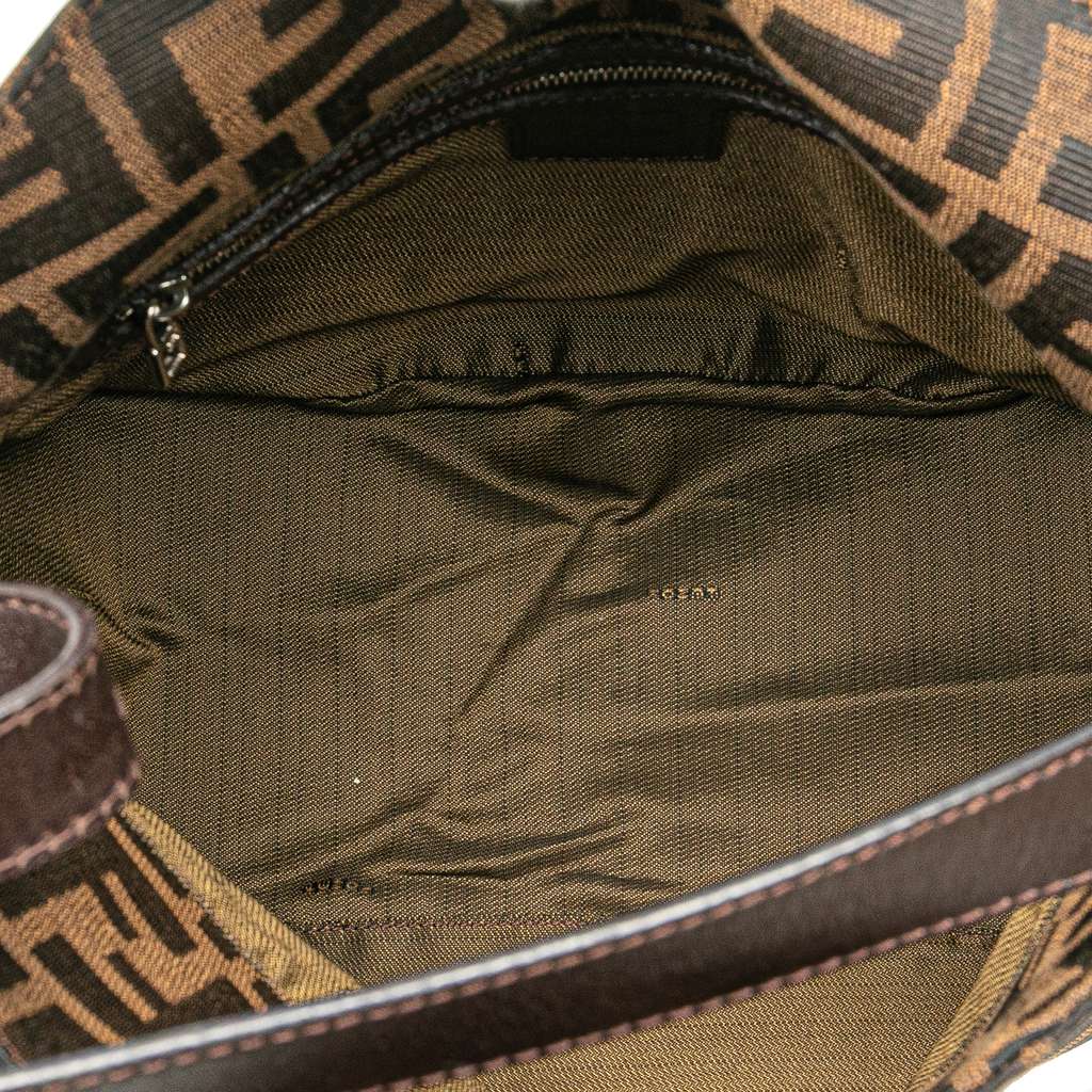 Fendi Zucca Canvas Double Flap Mamma - 4