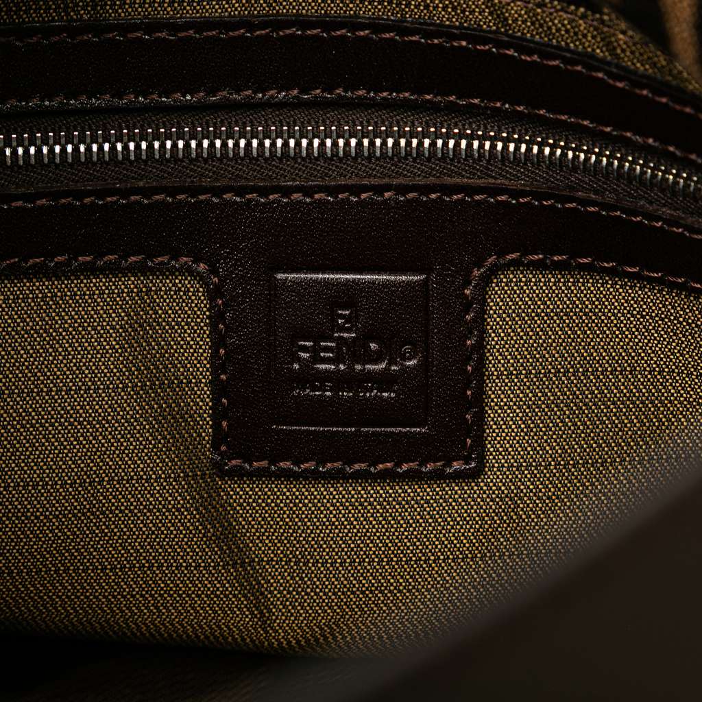 Fendi Zucca Canvas Double Flap Mamma - Side view