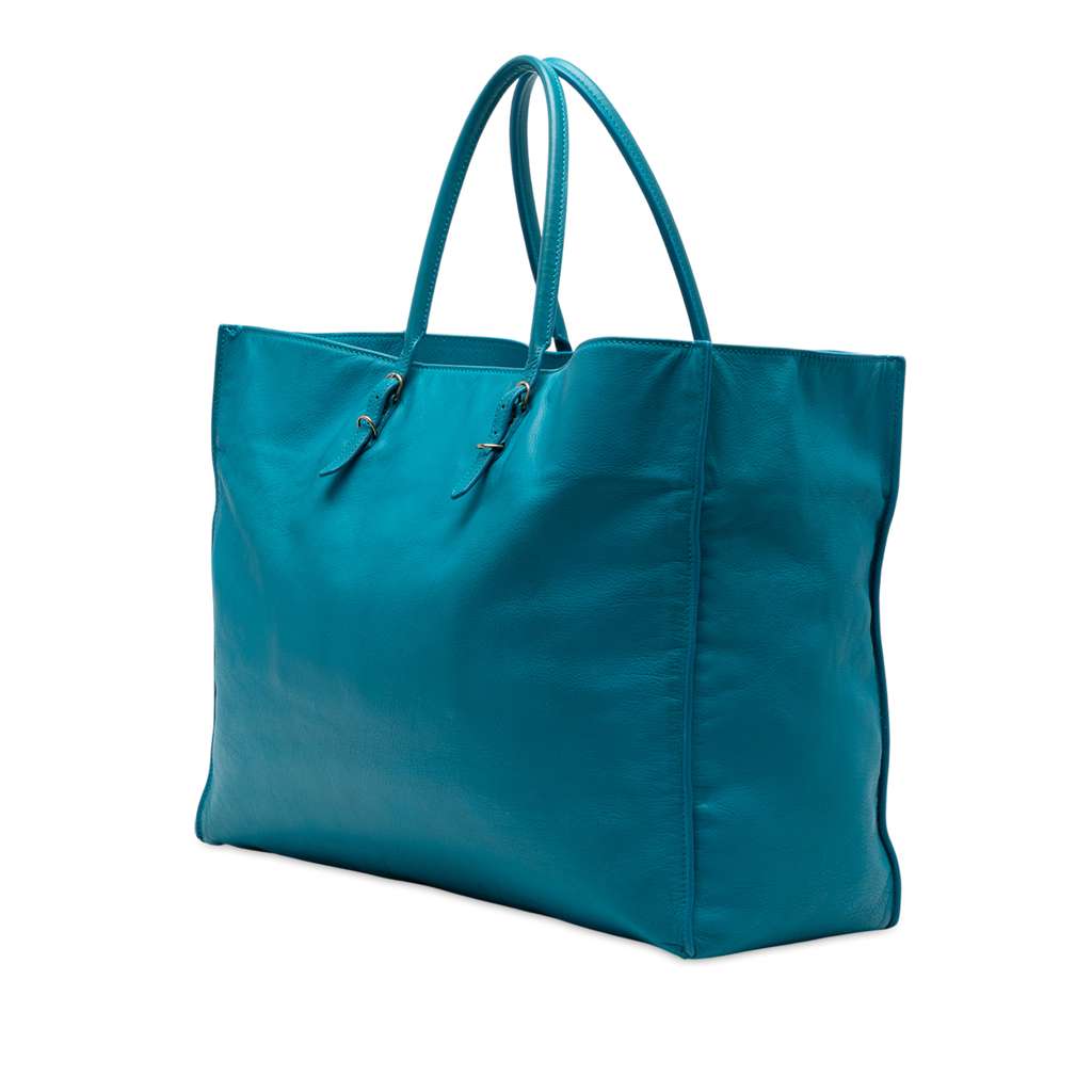 Balenciaga Leather Papier A4 Tote - Back view