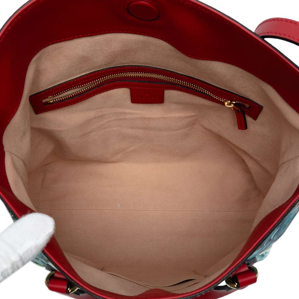 Gucci GG Supreme Blooms Linea A Fold Over Tote - 4