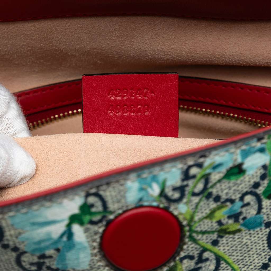 Gucci GG Supreme Blooms Linea A Fold Over Tote - Detail 1
