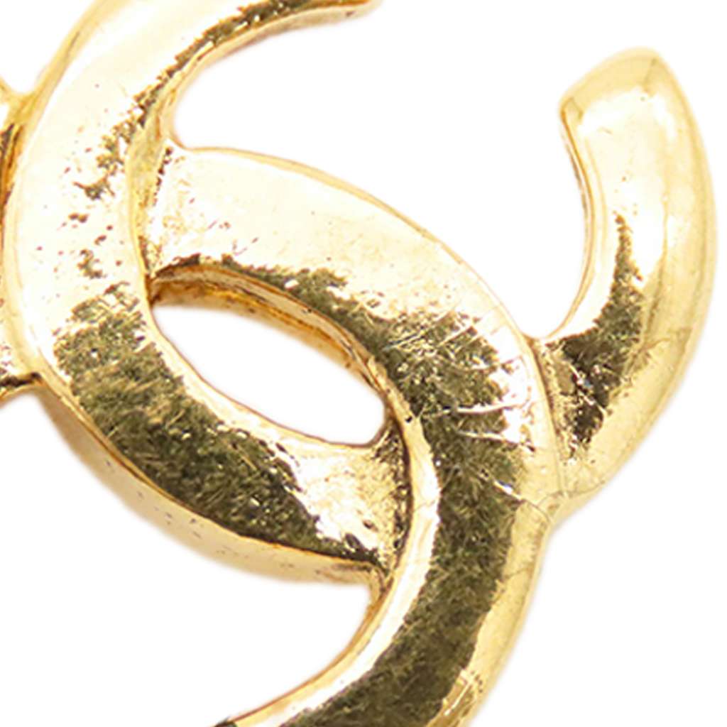 Chanel Gold Plated CC Pendant Chain Necklace - Image 6