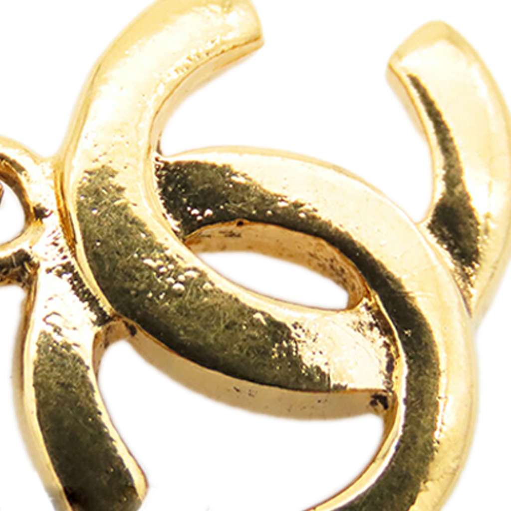 Chanel Gold Plated CC Pendant Chain Necklace - 4