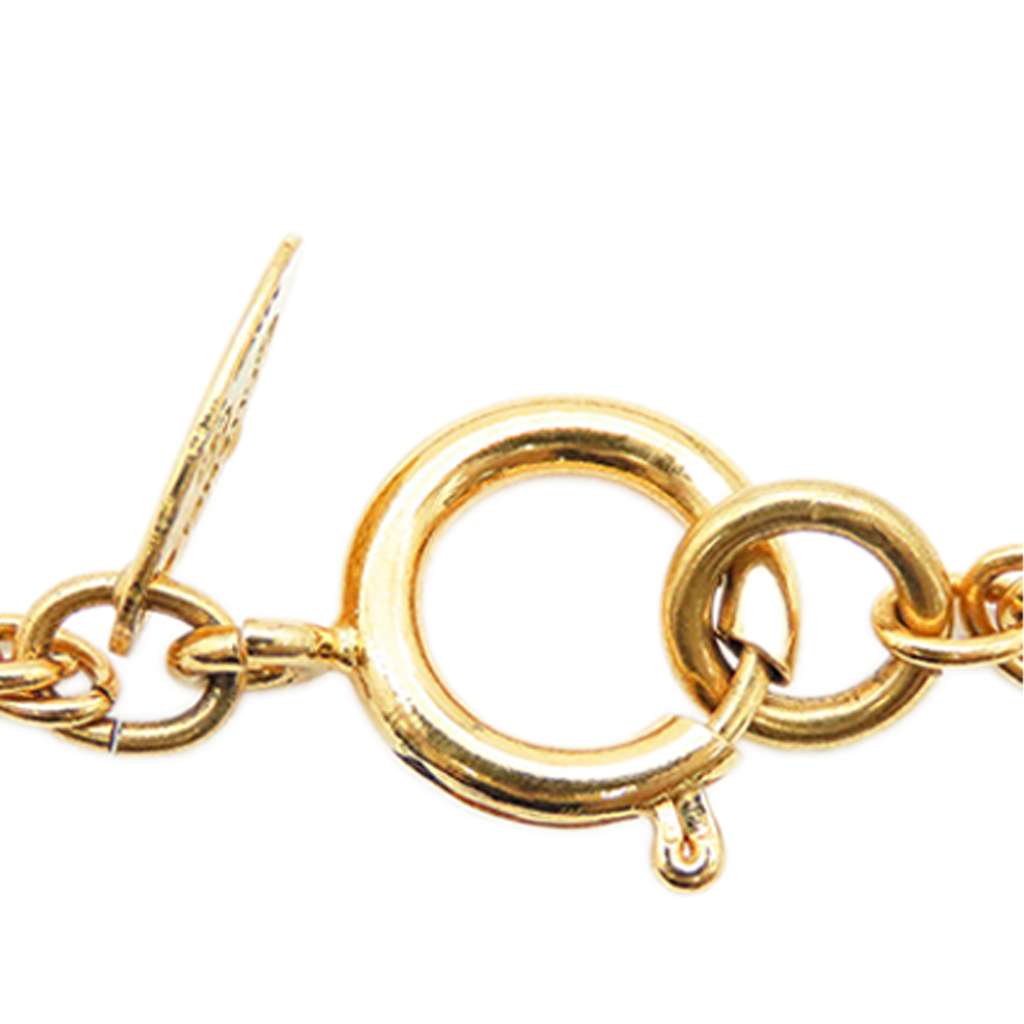 Chanel Gold Plated CC Pendant Chain Necklace - Detail 2