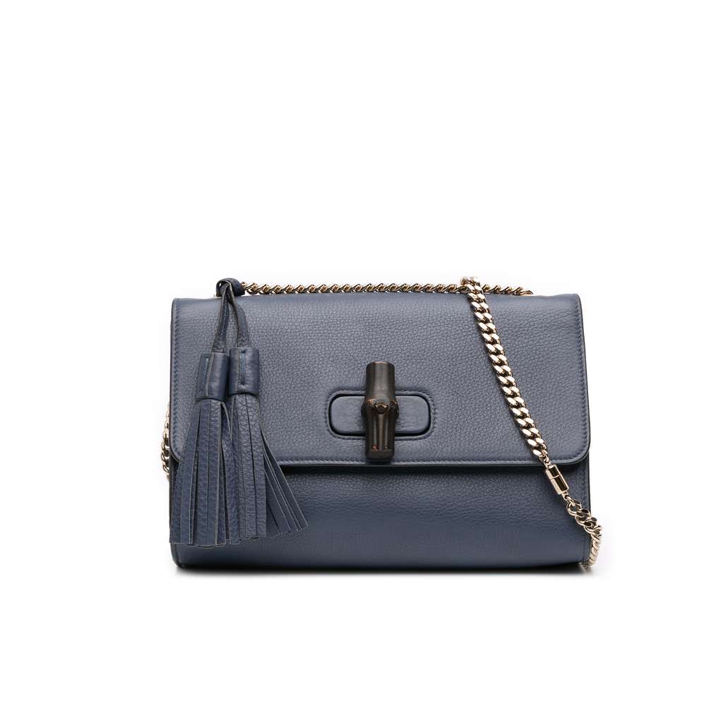 Gucci Medium Leather Miss Bamboo Crossbody