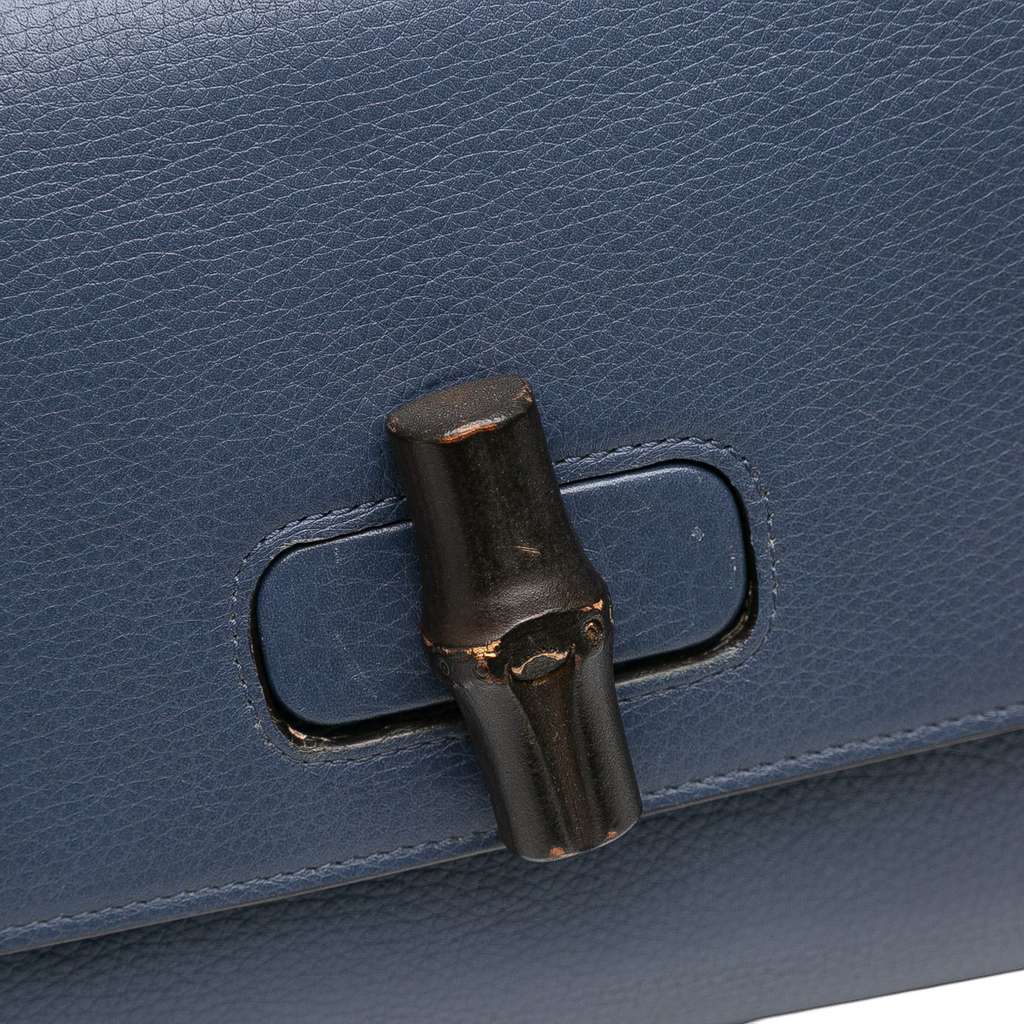 Gucci Medium Leather Miss Bamboo Crossbody - Image 10