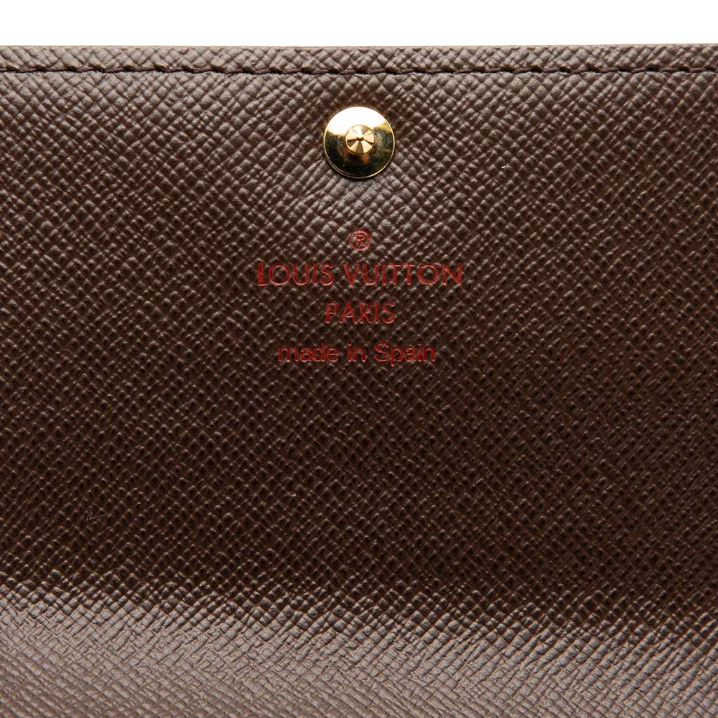 Louis Vuitton Damier Ebene Anais Compact Wallet - Side view