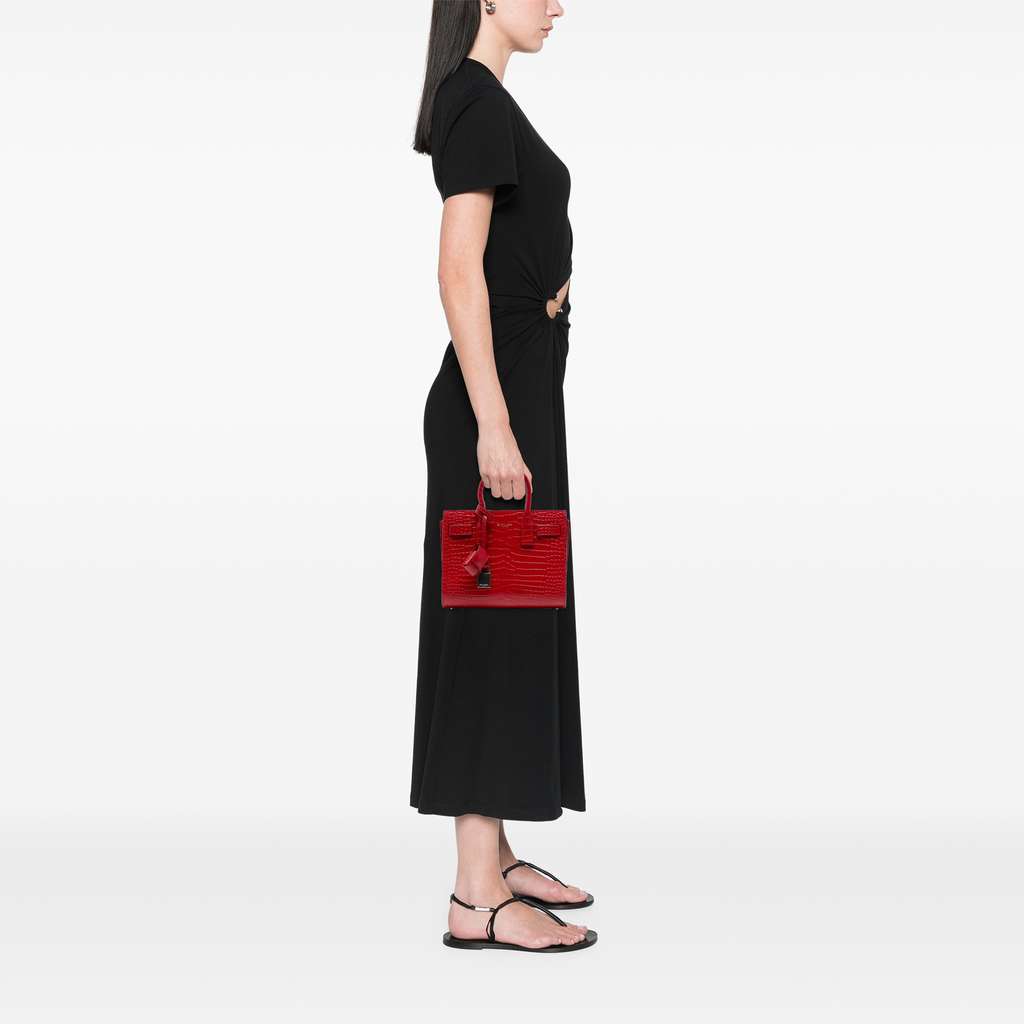 Saint Laurent Nano Embossed Leather Sac De Jour Satchel - Detail 2