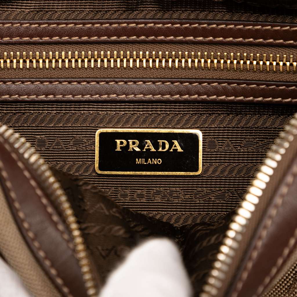 Prada Canvas Canapa Logo Crossbody - Side view
