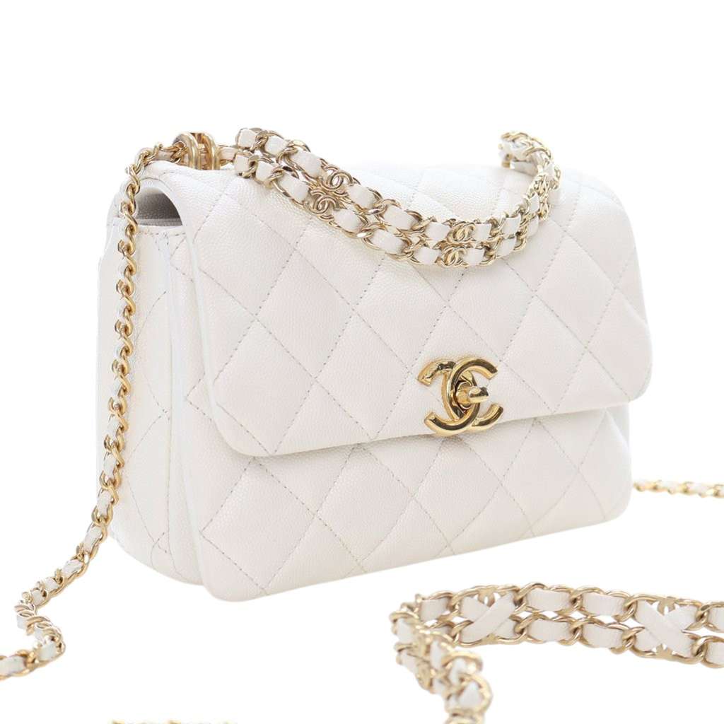 Chanel Mini Quilted Caviar Coco First Flap - Image 6
