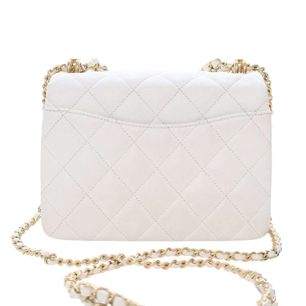 Chanel Mini Quilted Caviar Coco First Flap - 4