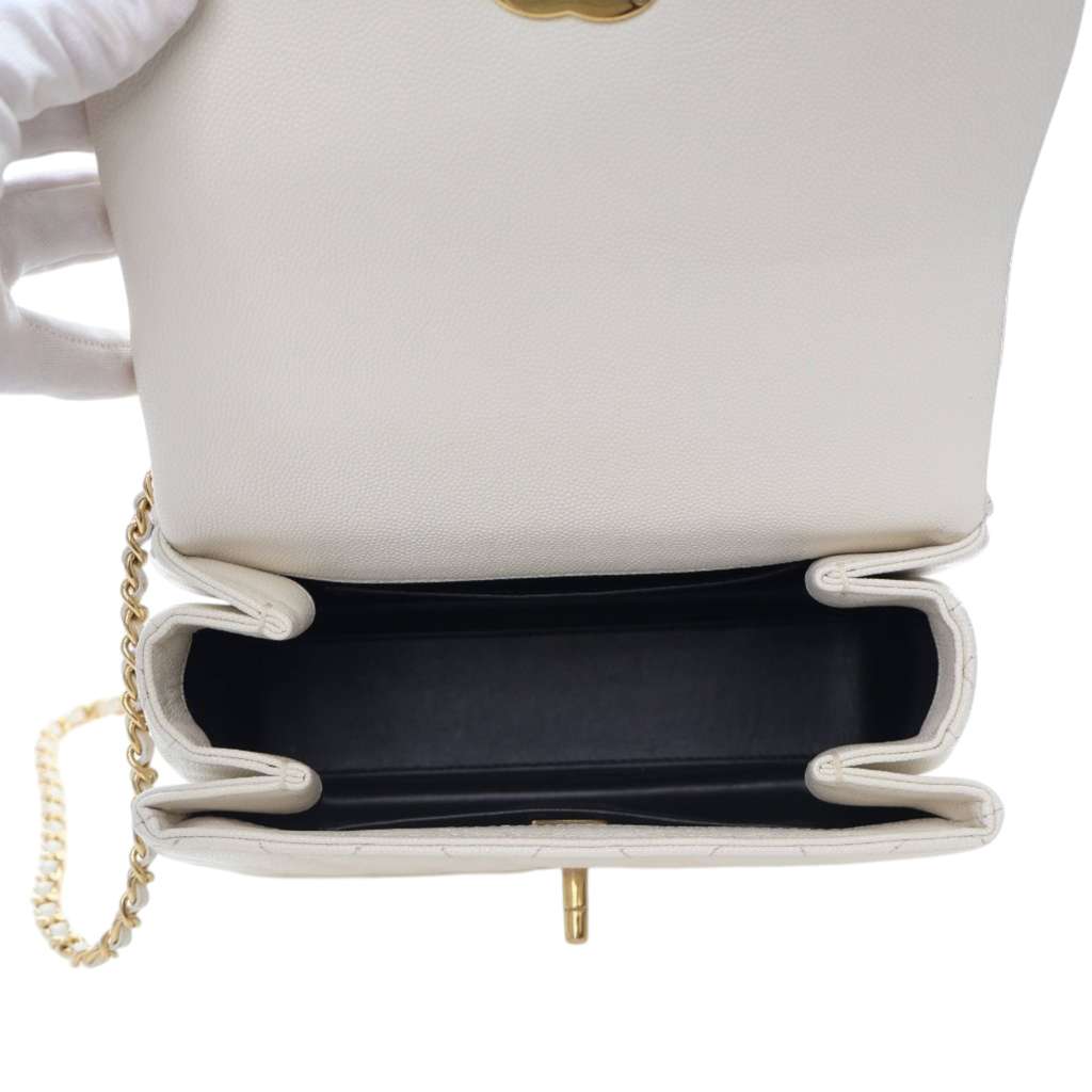 Chanel Mini Quilted Caviar Coco First Flap - Detail 1