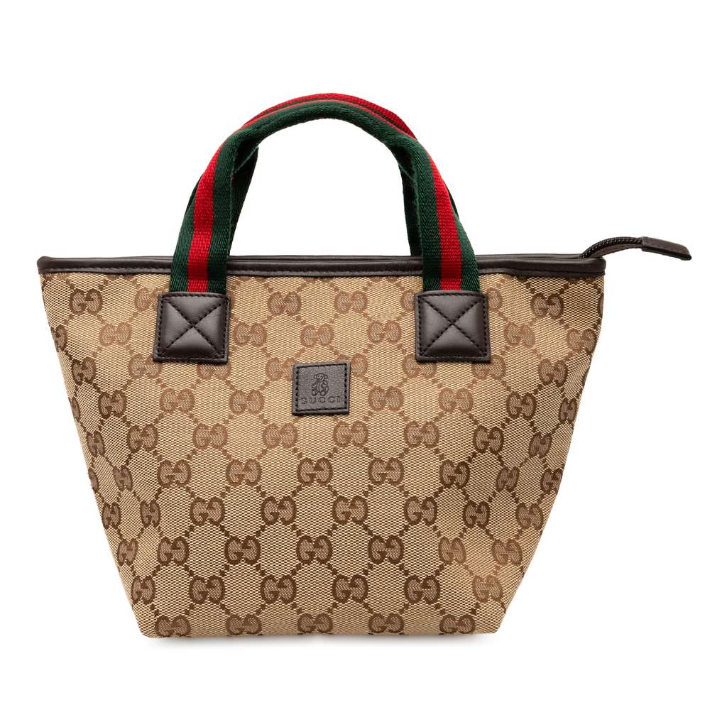 Gucci Mini GG Canvas Web Childrens Handbag