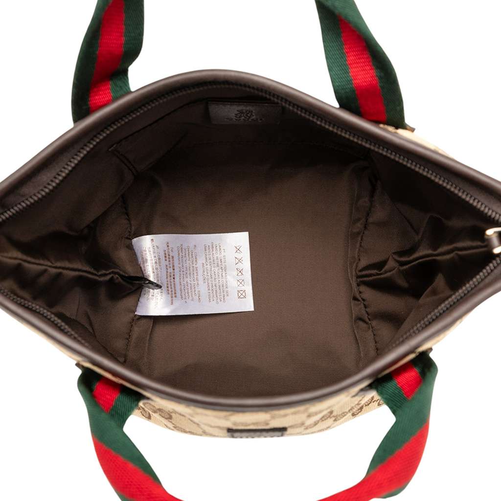 Gucci Mini GG Canvas Web Childrens Handbag - 4