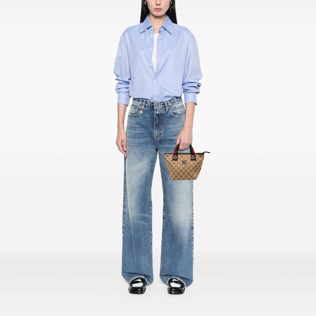 Gucci Mini GG Canvas Web Childrens Handbag - Detail 2