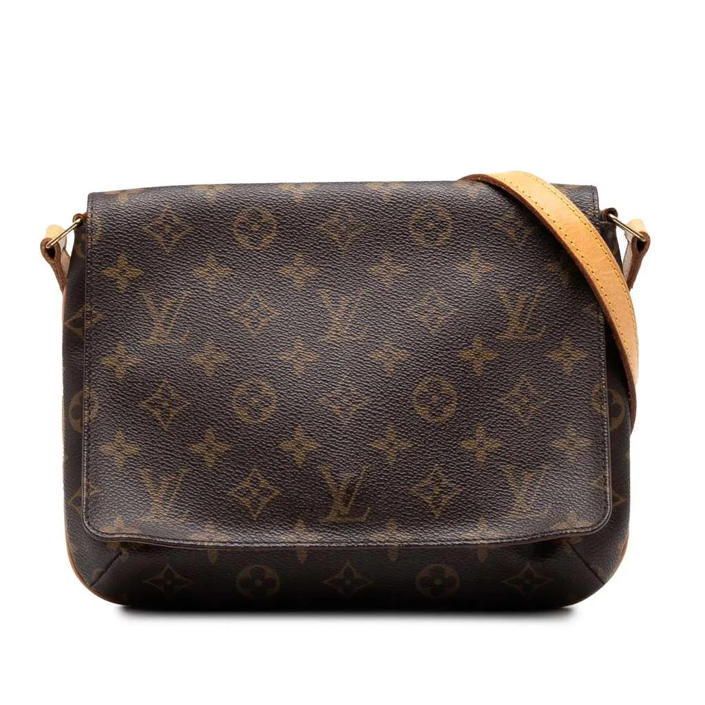 Louis Vuitton Monogram Musette Tango Short Strap Brown Good - Front View