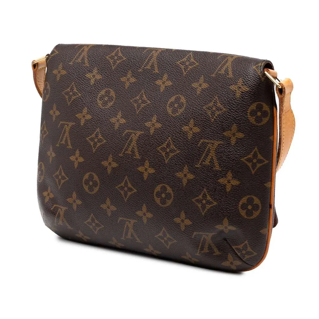 Louis Vuitton Monogram Musette Tango Short Strap Brown Good - Back View