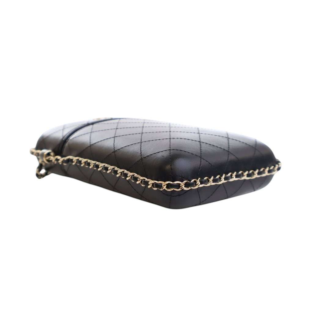 Chanel CC Quilted Lambskin Chain Around Phone Holder - Image 16