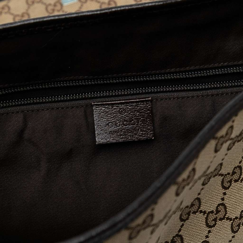 Gucci GG Canvas Web Flap Messenger Bag - Detail 1