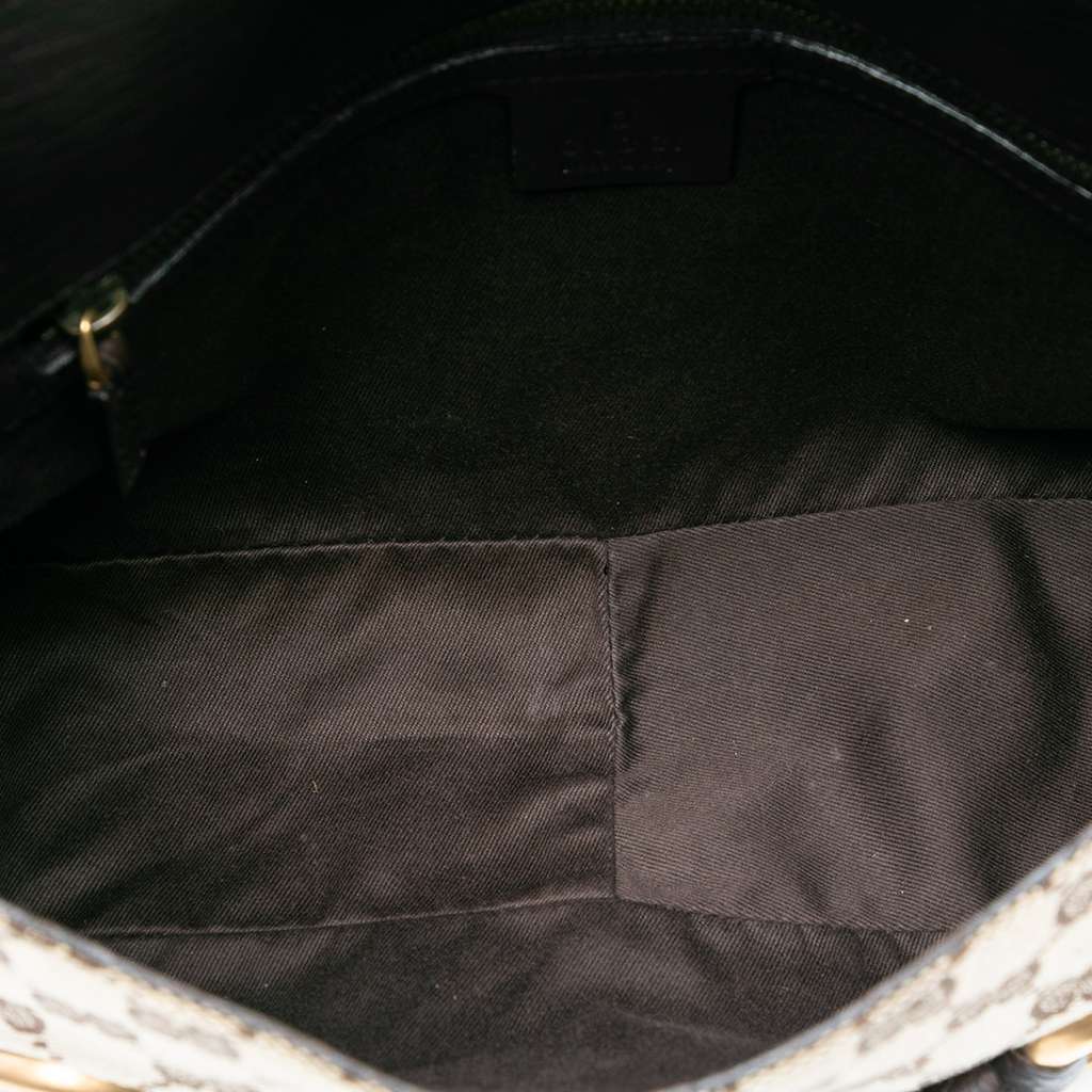 Gucci GG Canvas Horsebit Shoulder Bag - 4