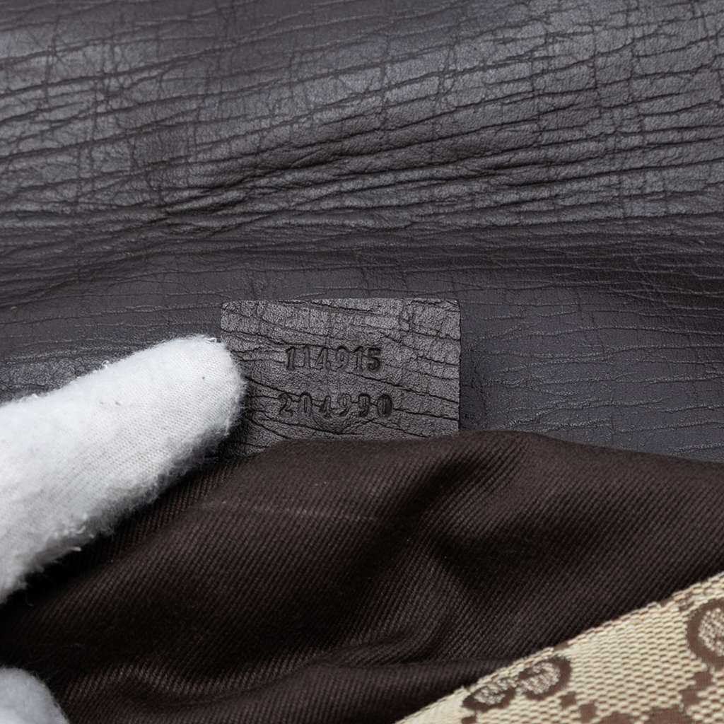 Gucci GG Canvas Horsebit Shoulder Bag - Detail 1