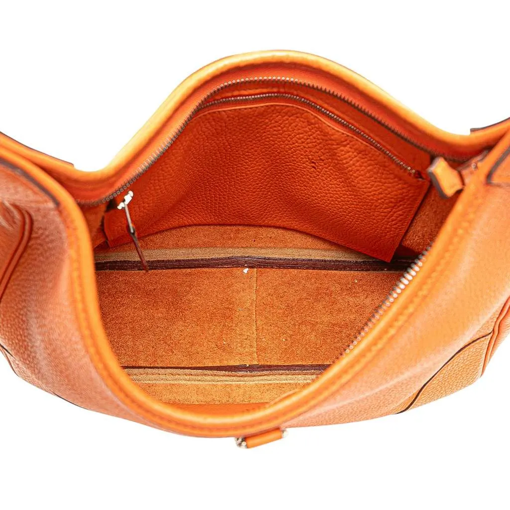 Hermès Clemence Trim II 31 Orange Leather Good - Model View