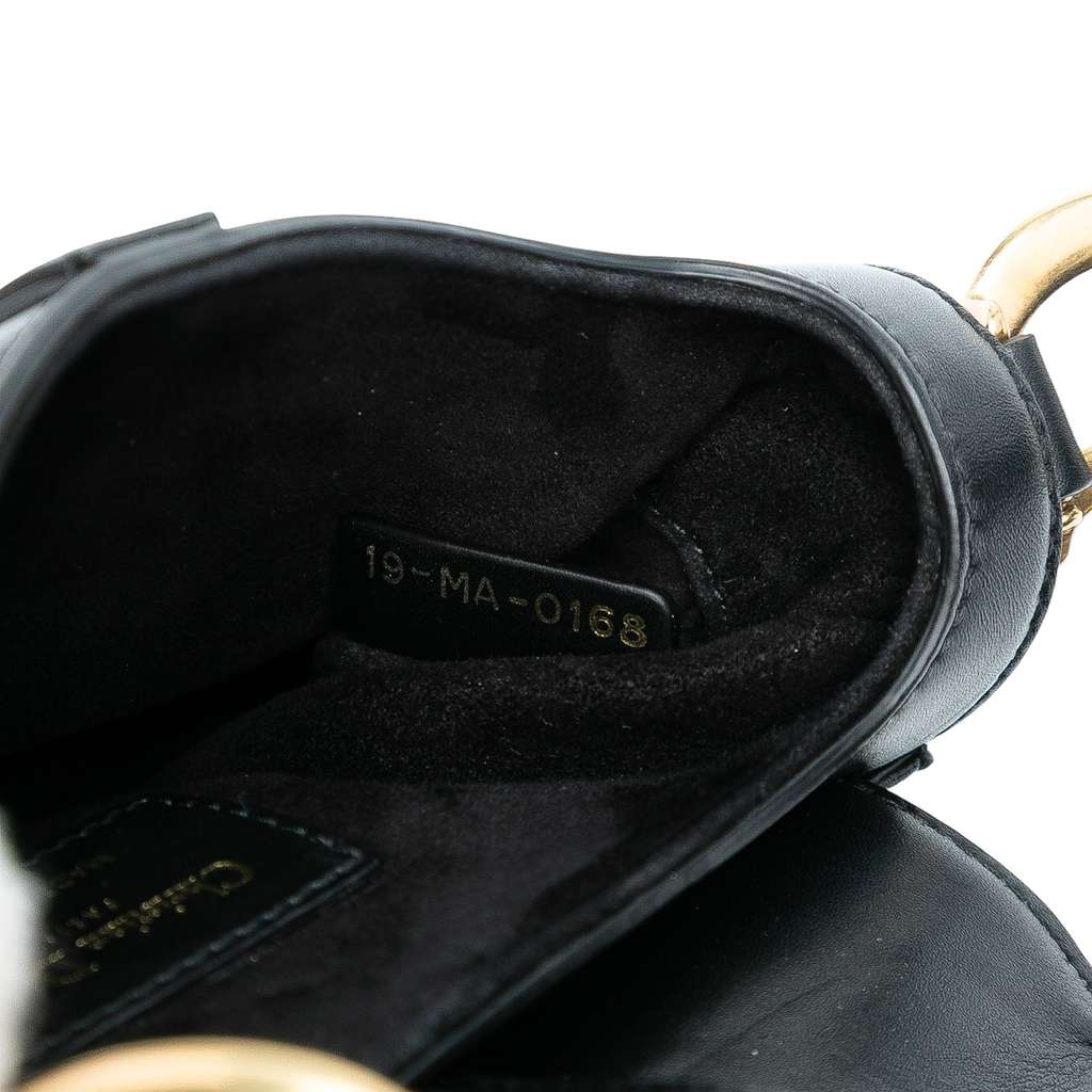 Dior Mini Smooth Calfskin Saddle Bag - Side view