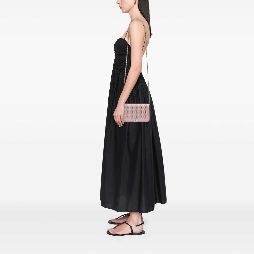 Chanel Calfskin Crystal Studded Boy Wallet on Chain - Detail 2