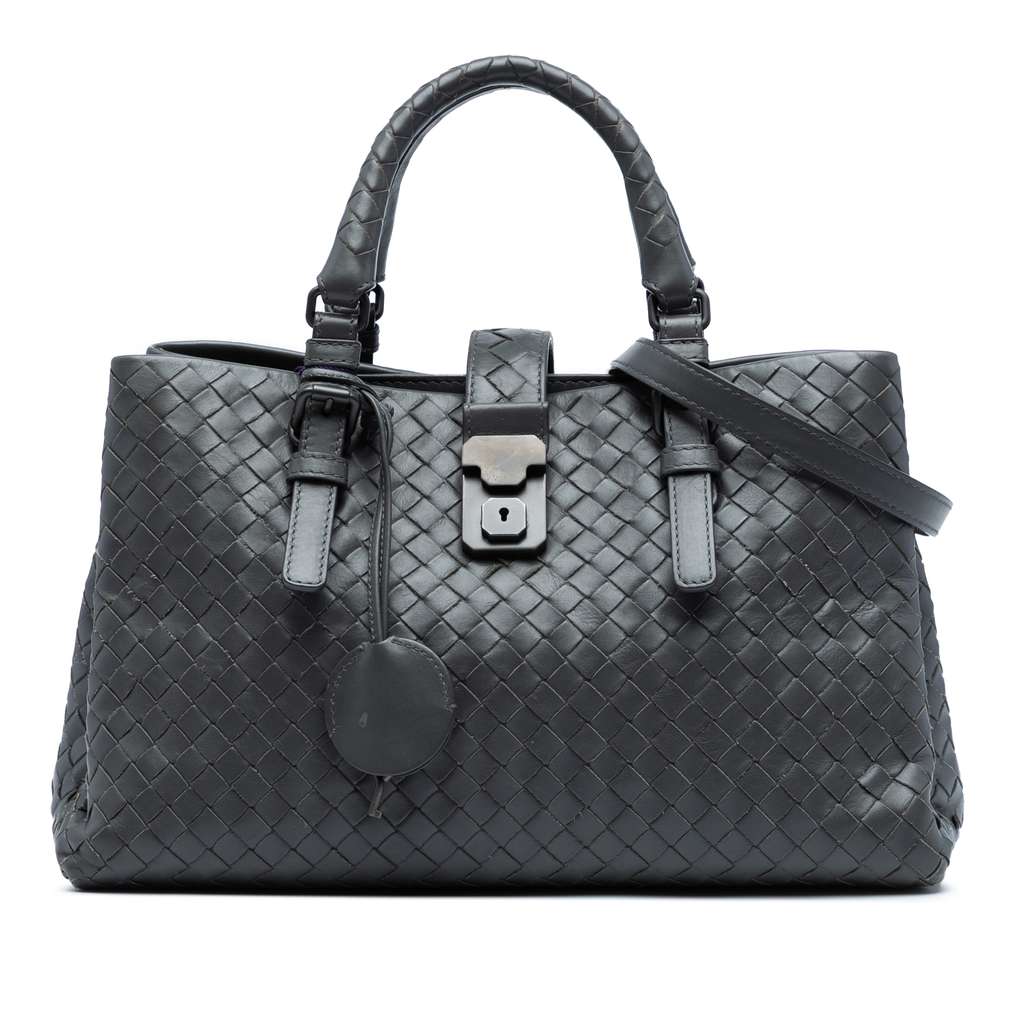 Bottega Veneta Small Nappa Intrecciato Roma Satchel