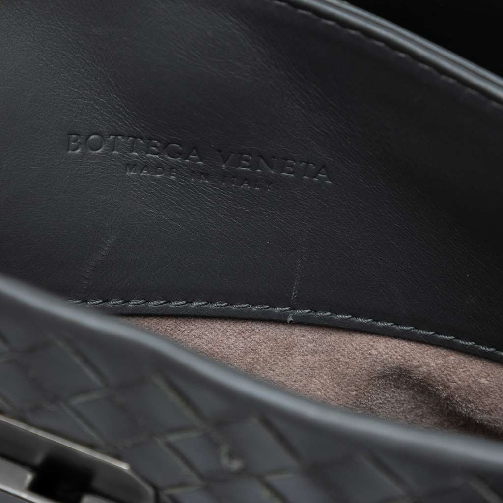 Bottega Veneta Small Nappa Intrecciato Roma Satchel - Side view