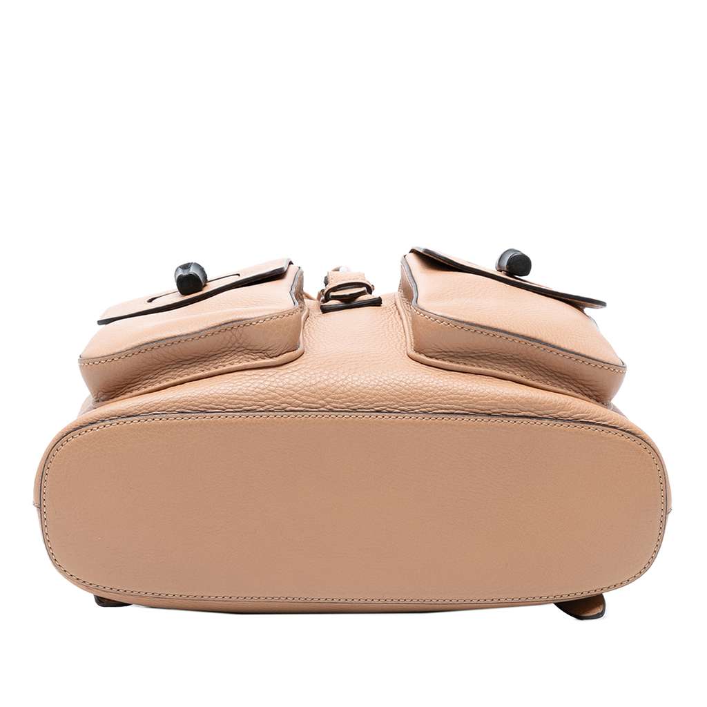 Gucci Leather Bamboo Tassel Backpack - Image 6
