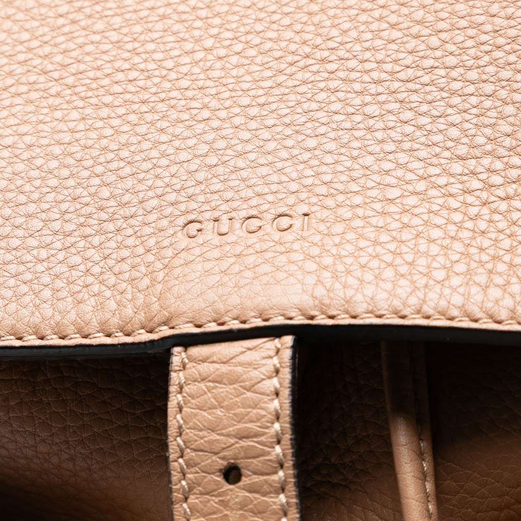 Gucci Leather Bamboo Tassel Backpack - Side view