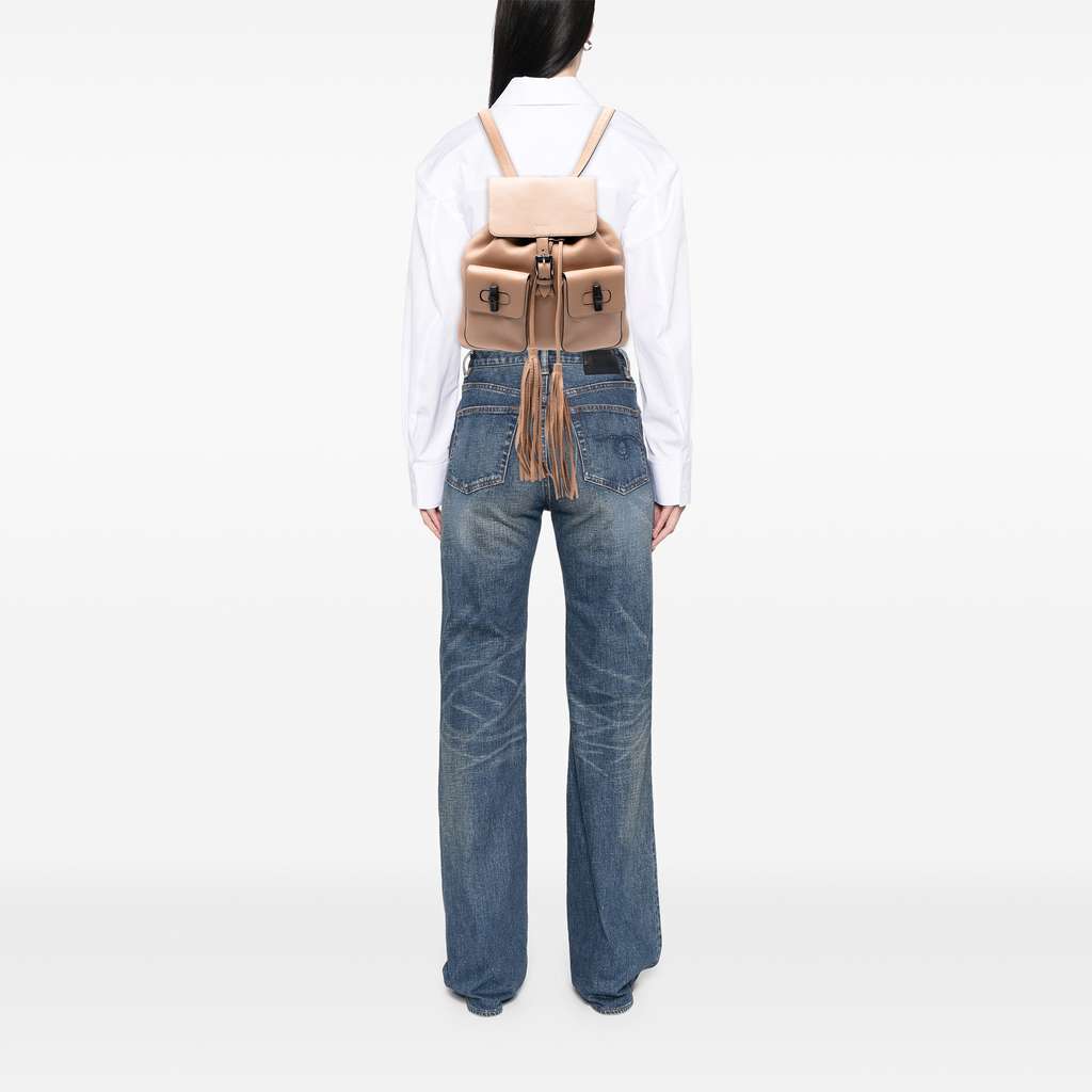 Gucci Leather Bamboo Tassel Backpack - Detail 2