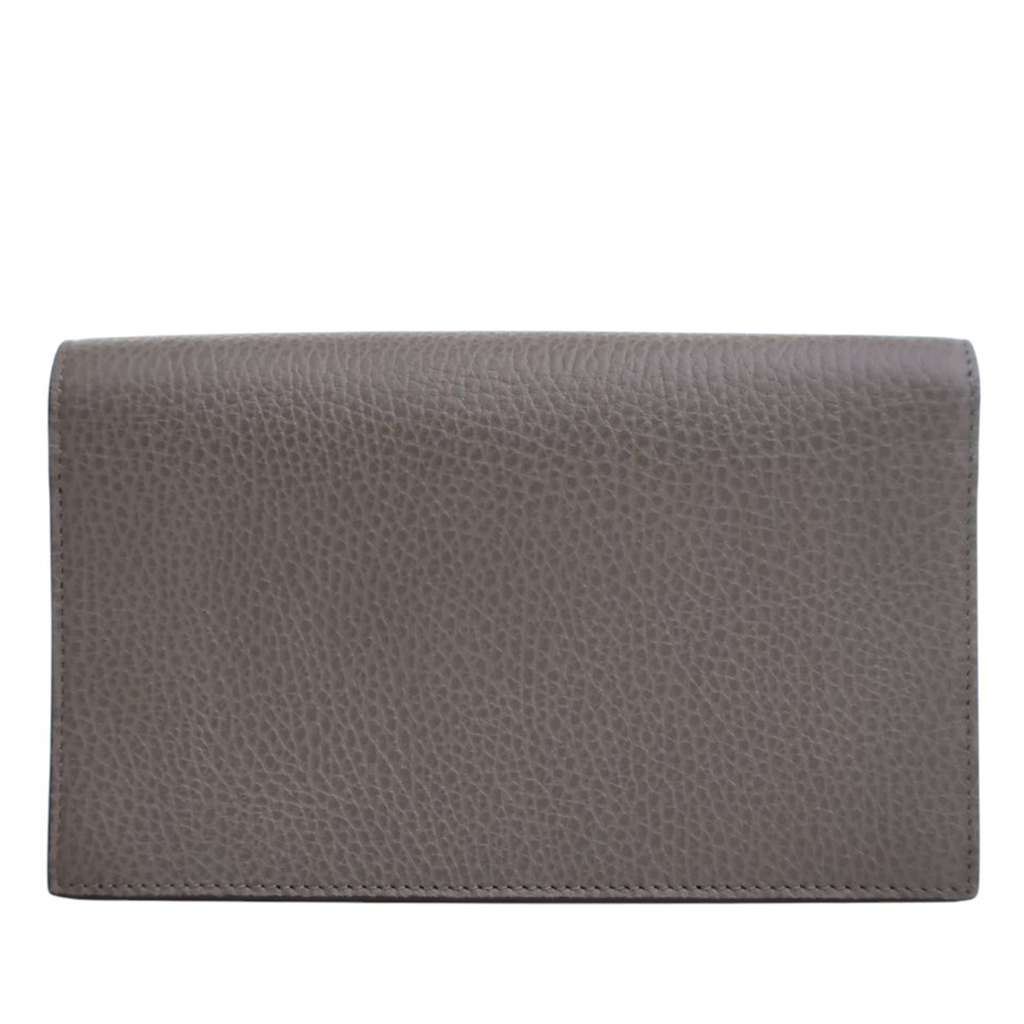 Gucci Leather Interlocking G Dollar Wallet on Chain - 4