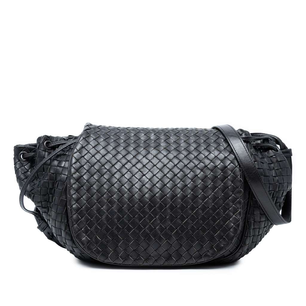 Bottega Veneta Nappa Intrecciato Flap Crossbody