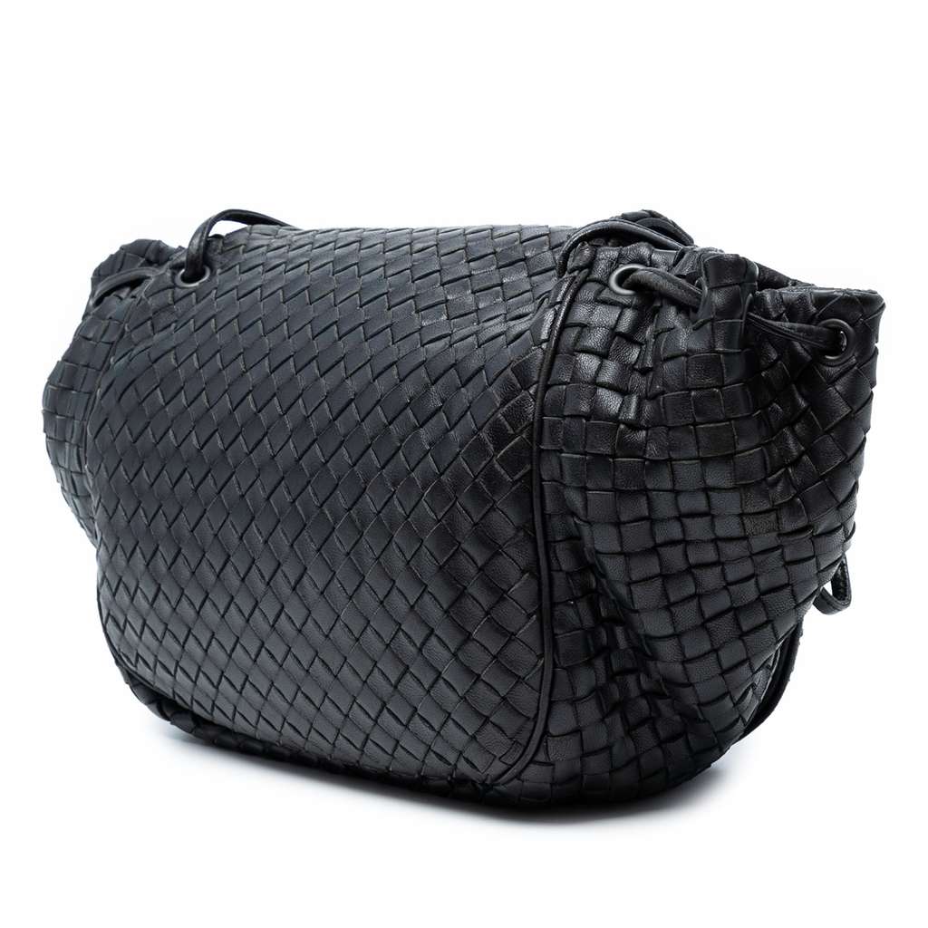 Bottega Veneta Nappa Intrecciato Flap Crossbody - Back view