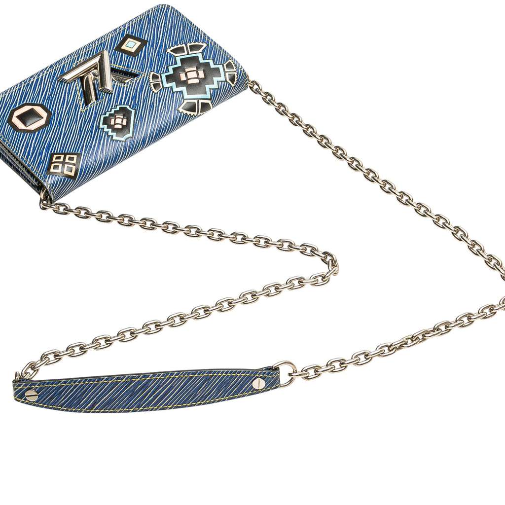 Louis Vuitton Epi Denim Twist Azteque Wallet on Chain - Image 11