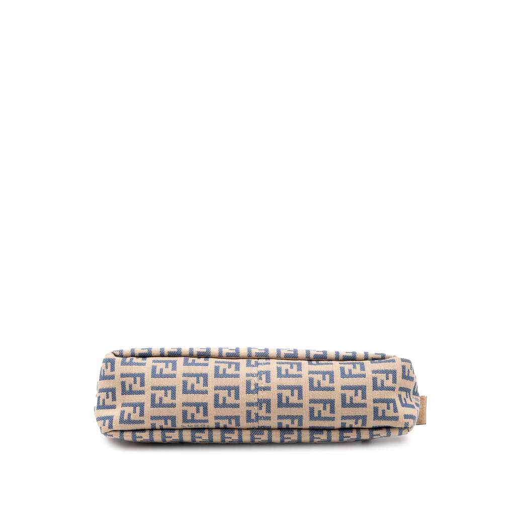 Fendi Zucchino Canvas Triple Strap Pochette Shoulder Bag - Image 6