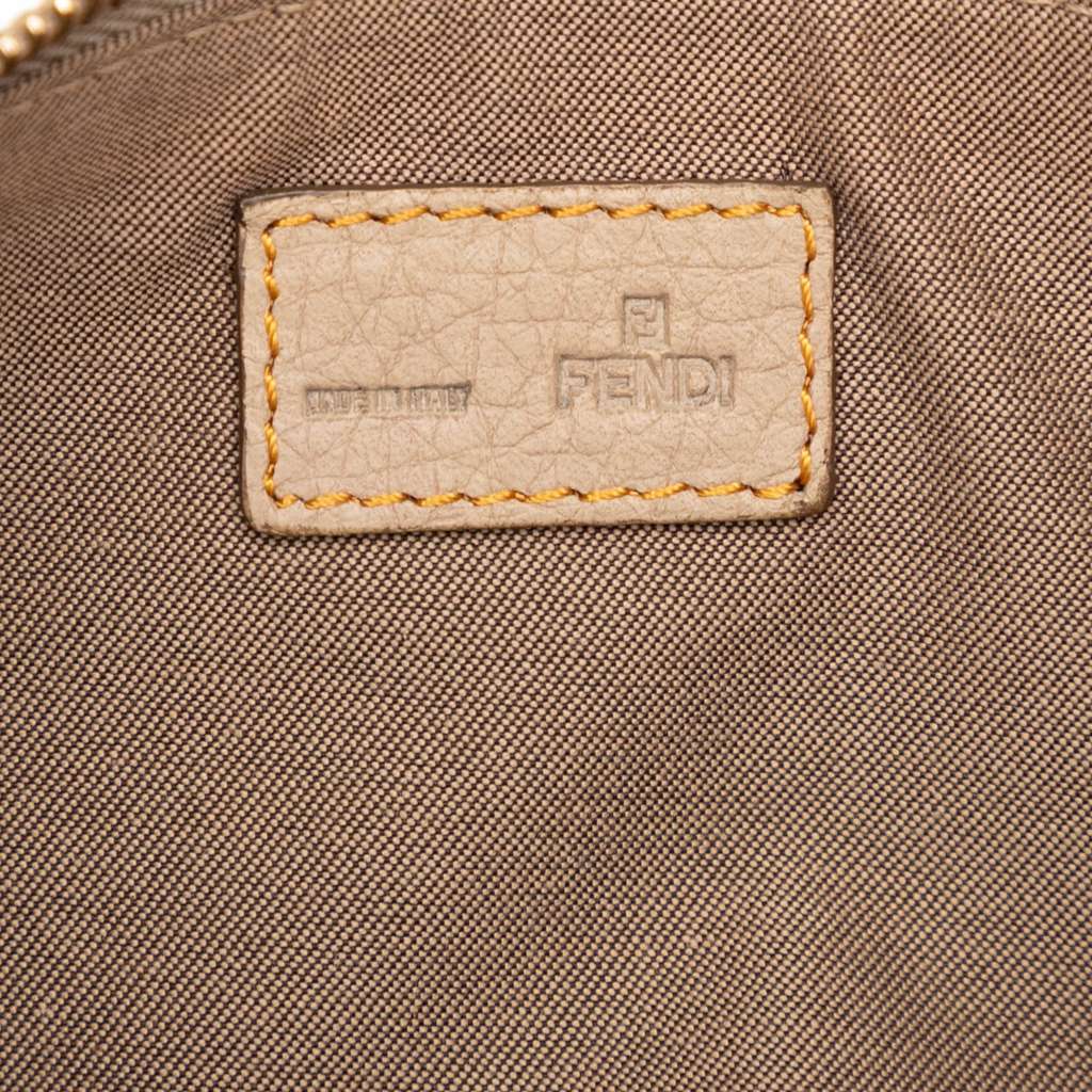 Fendi Zucchino Canvas Triple Strap Pochette Shoulder Bag - Side view