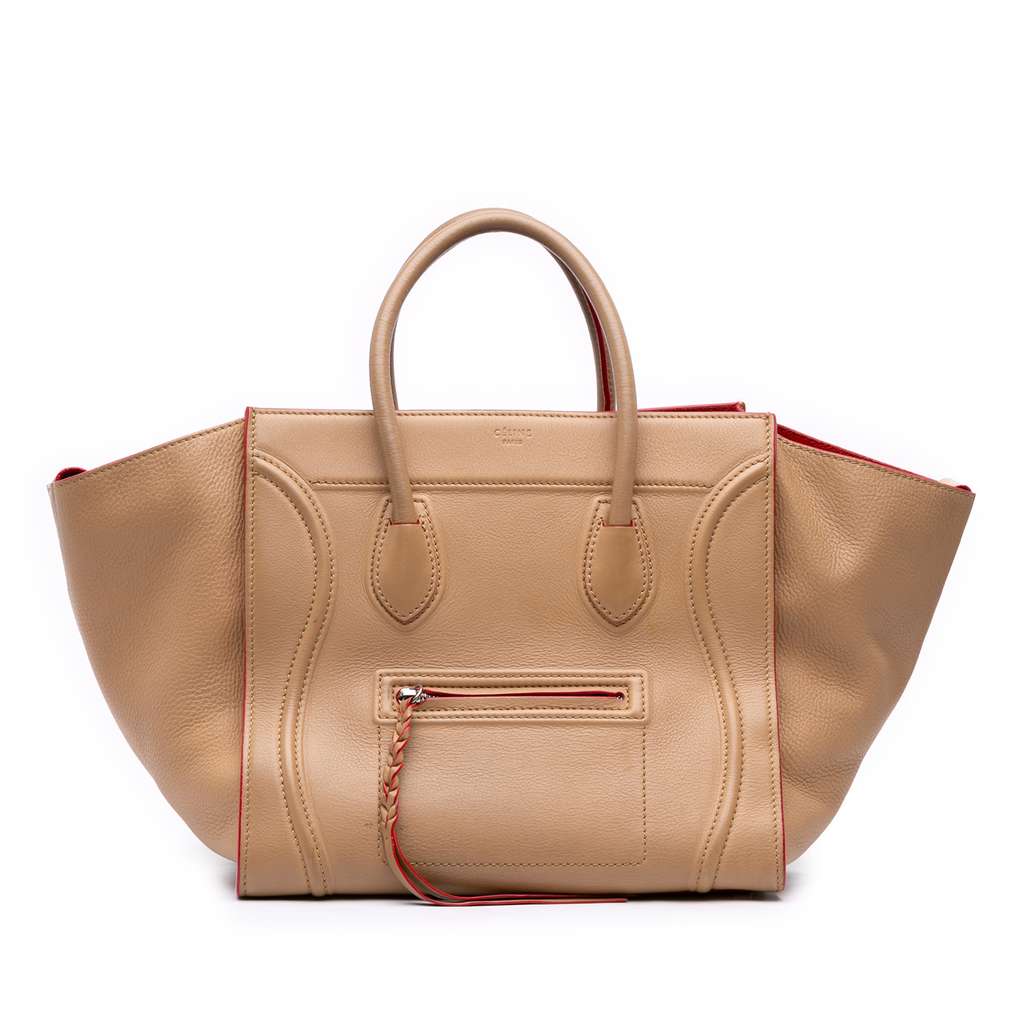 Celine Medium Leather Phantom Luggage Tote