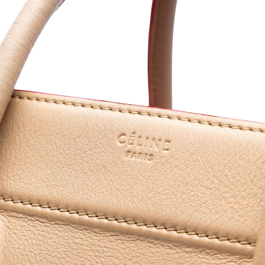 Celine Medium Leather Phantom Luggage Tote - Detail 1