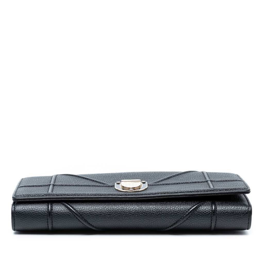 Dior Grained Calfskin Diorama Croisiere Wallet on Chain - Image 6