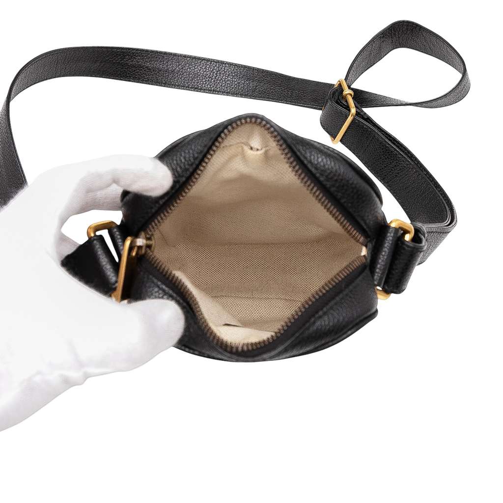 Gucci Mini Grained Calfskin Logo Crossbody - 4