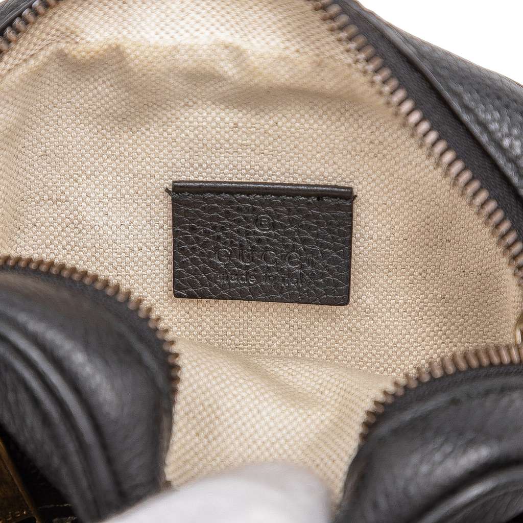 Gucci Mini Grained Calfskin Logo Crossbody - Side view