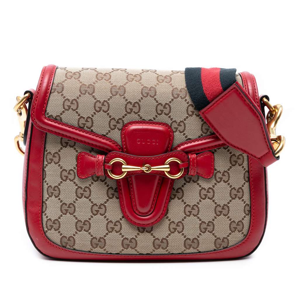 Gucci Medium GG Canvas Lady Web Crossbody