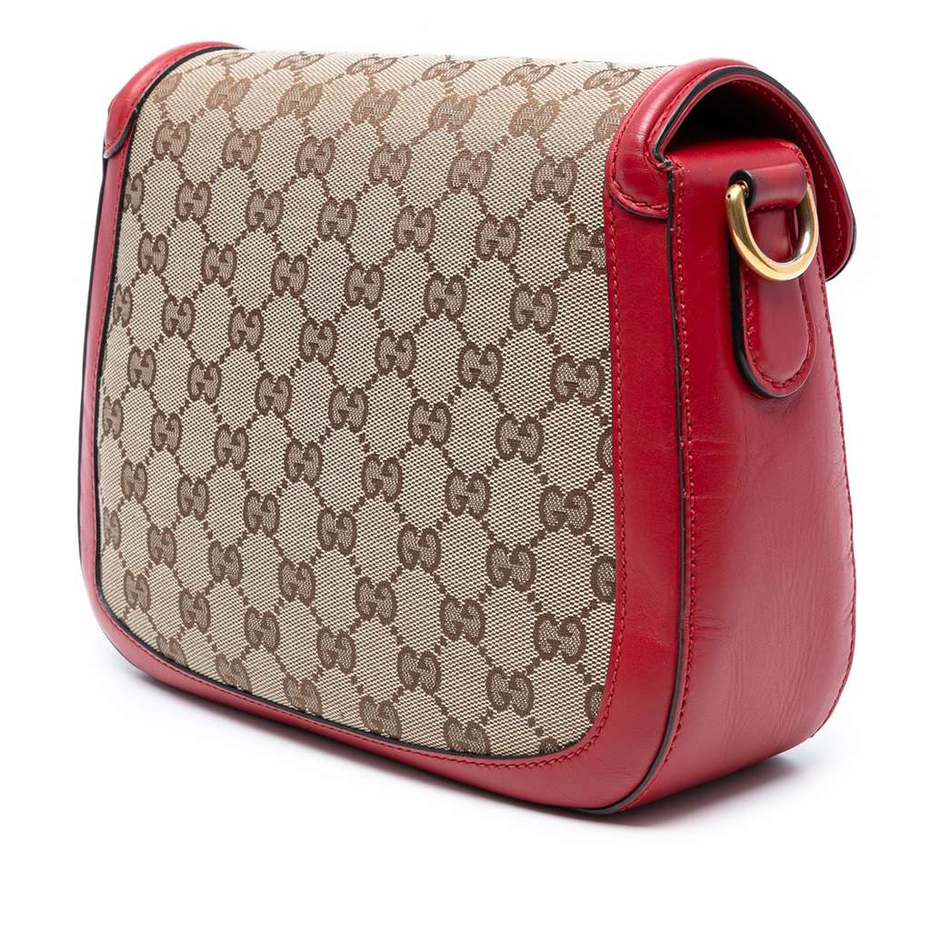 Gucci Medium GG Canvas Lady Web Crossbody - Back view
