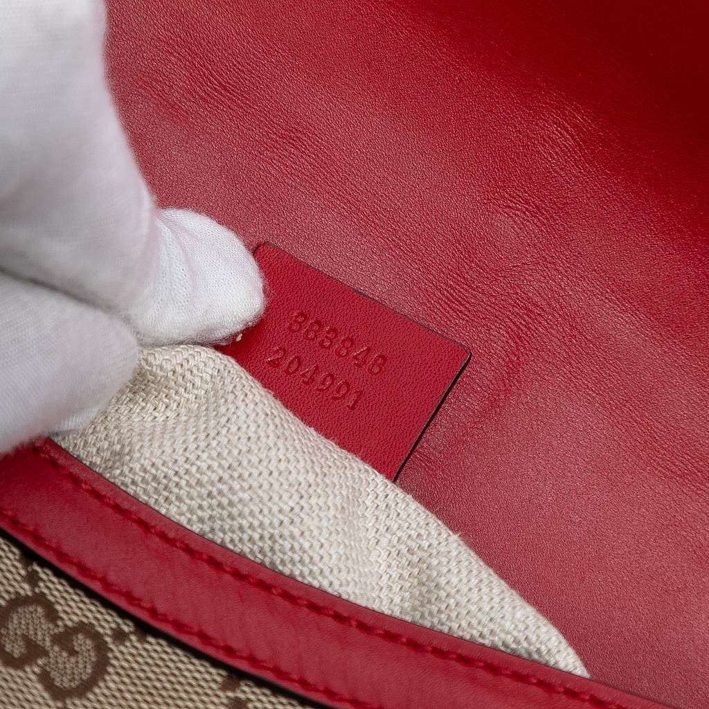 Gucci Medium GG Canvas Lady Web Crossbody - Side view